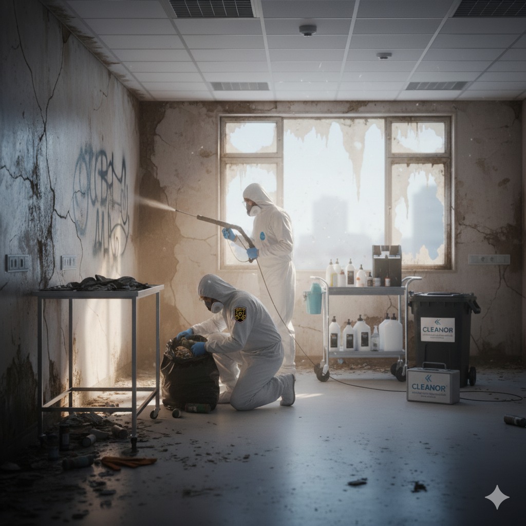 Nettoyage après sinistre – incendie, dégât des eaux